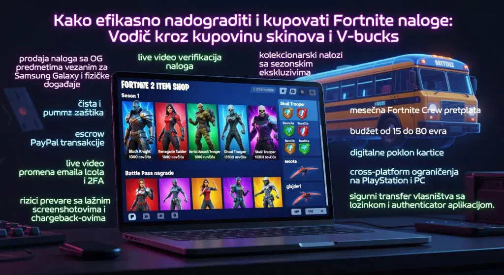 Kako efikasno nadograditi i kupovati Fortnite naloge: Vodič kroz kupovinu skinova i V-bucks